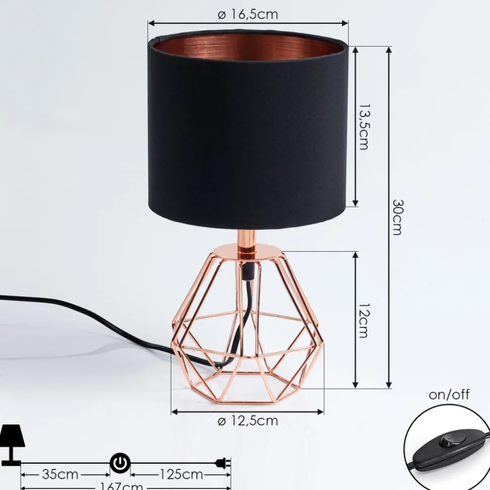 Lampe De Table Marang Cuivre, 1 Lumiere