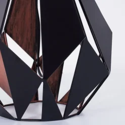 Lampe De Table Marang Cuivre, Noir, 1 Lumiere