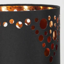 Lampe De Table Marbach Noir, 1 Lumiere