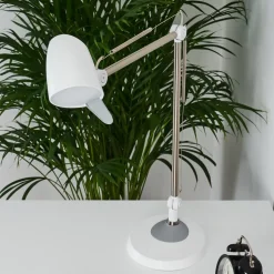Lampe De Table Mildura Led Blanc, 1 Lumiere