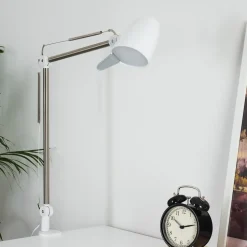 Lampe De Table Mildura Led Blanc, 1 Lumiere