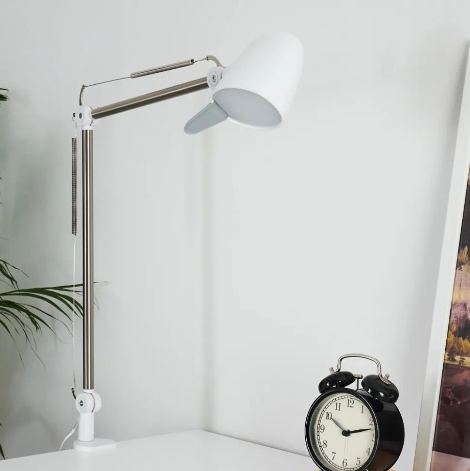 Lampe De Table Mildura Led Blanc, 1 Lumiere