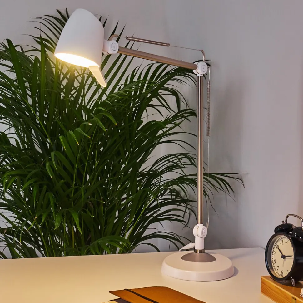 Lampe De Table Mildura Led Blanc, 1 Lumiere