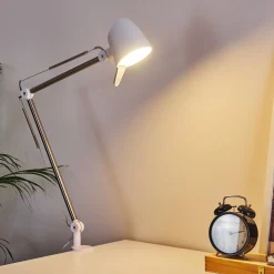 Lampe De Table Mildura Led Blanc, 1 Lumiere