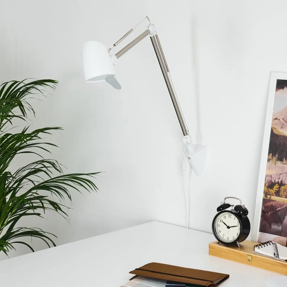 Lampe De Table Mildura Led Blanc, 1 Lumiere