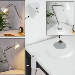 Lampe De Table Mildura Led Blanc, 1 Lumiere