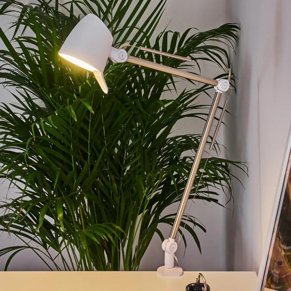 Lampe De Table Mildura Led Blanc, 1 Lumiere
