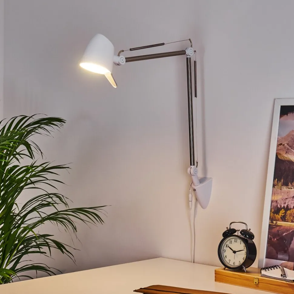Lampe De Table Mildura Led Blanc, 1 Lumiere