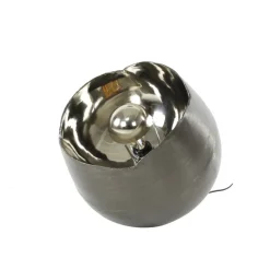Lampe De Table Mirror Nickel Mat, Noir, 1 Lumiere