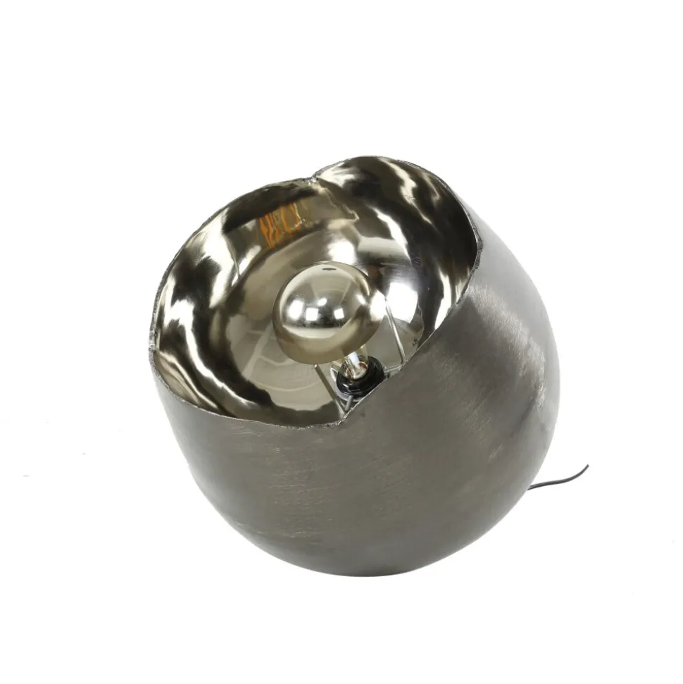 Lampe De Table Mirror Nickel Mat, Noir, 1 Lumiere