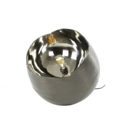 Lampe De Table Mirror Nickel Mat, Noir, 1 Lumiere