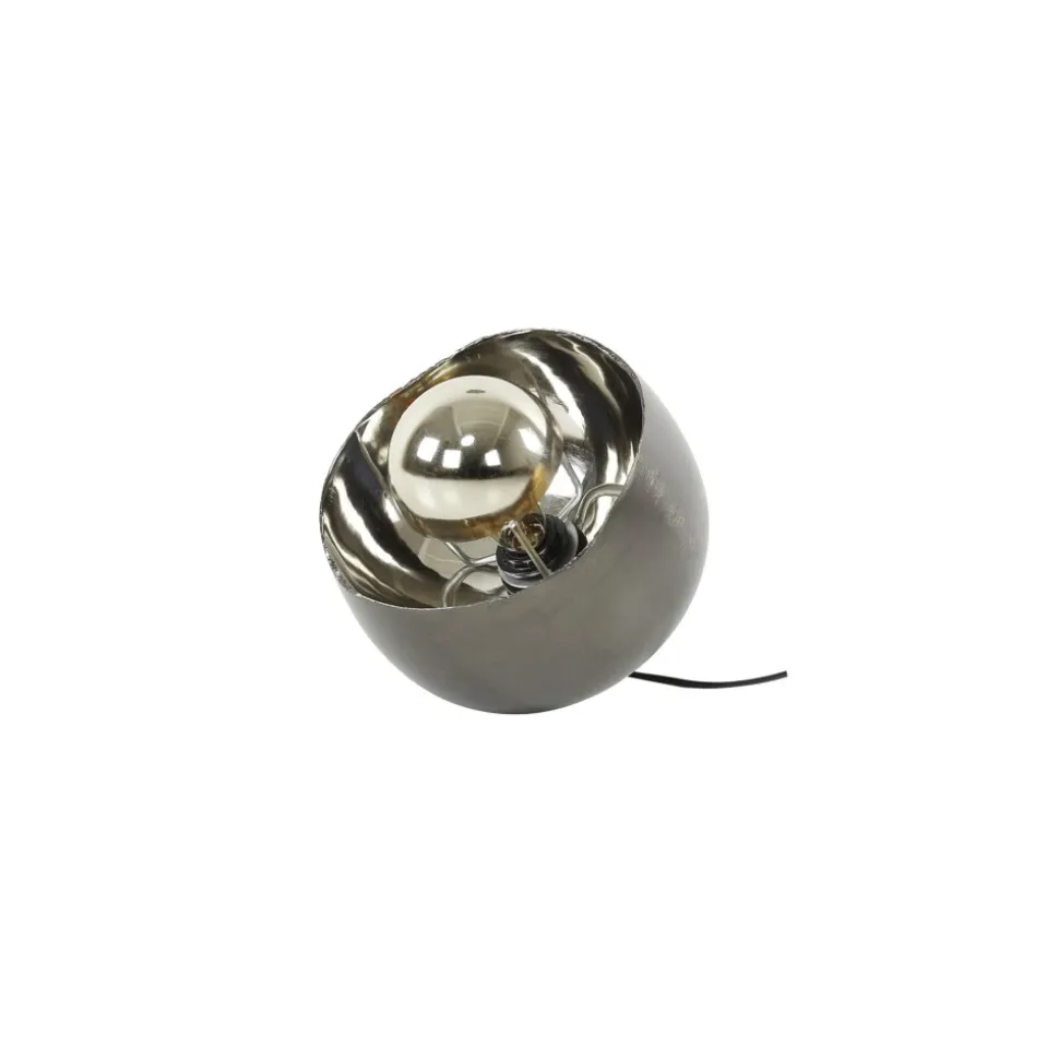 Lampe De Table Mirror Nickel Mat, Noir, 1 Lumiere