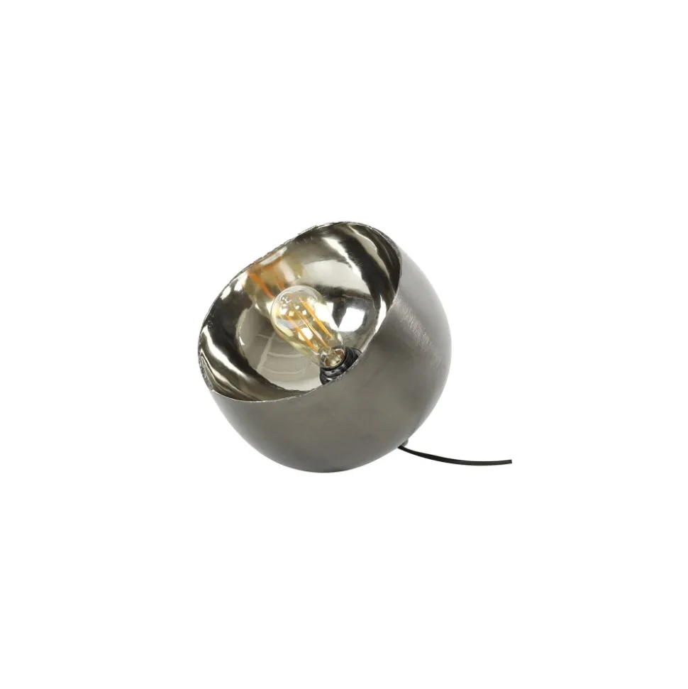 Lampe De Table Mirror Nickel Mat, Noir, 1 Lumiere