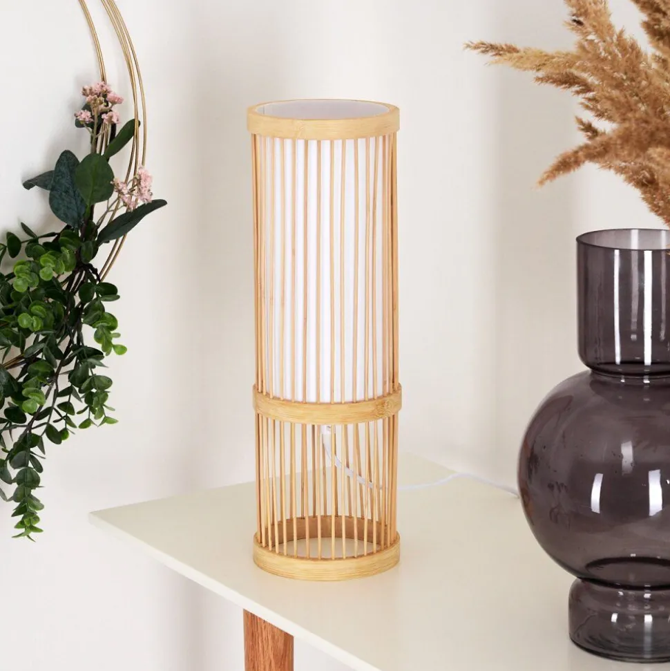 Lampe De Table Misa Bois Clair, 1 Lumiere