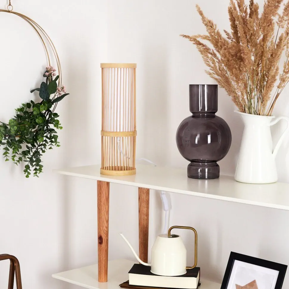 Lampe De Table Misa Bois Clair, 1 Lumiere