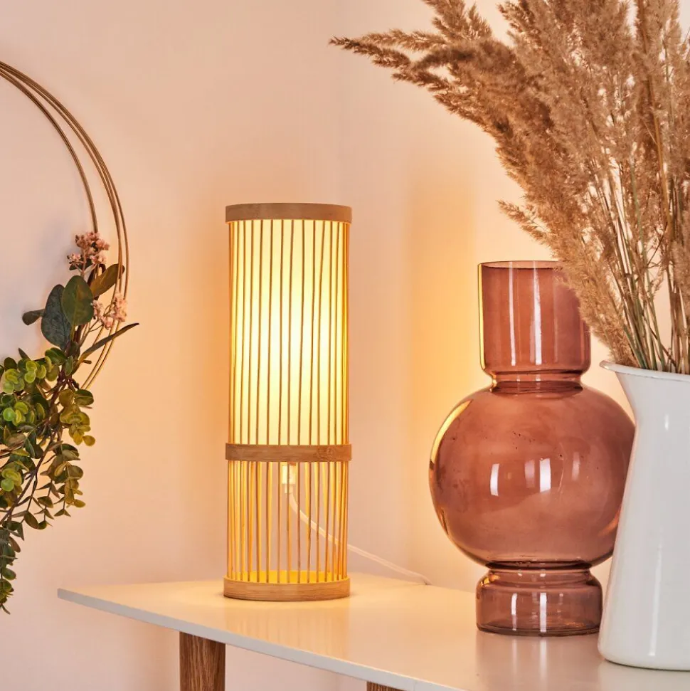 Lampe De Table Misa Bois Clair, 1 Lumiere