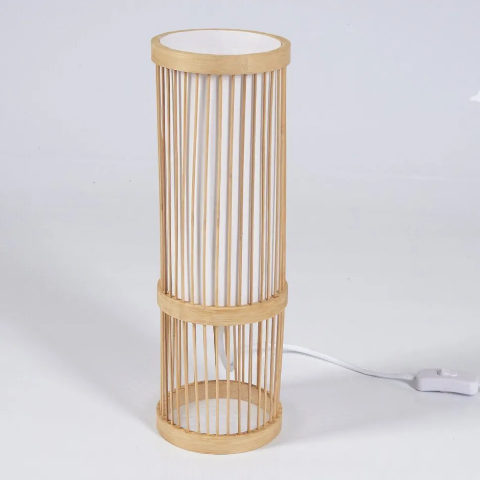 Lampe De Table Misa Bois Clair, 1 Lumiere