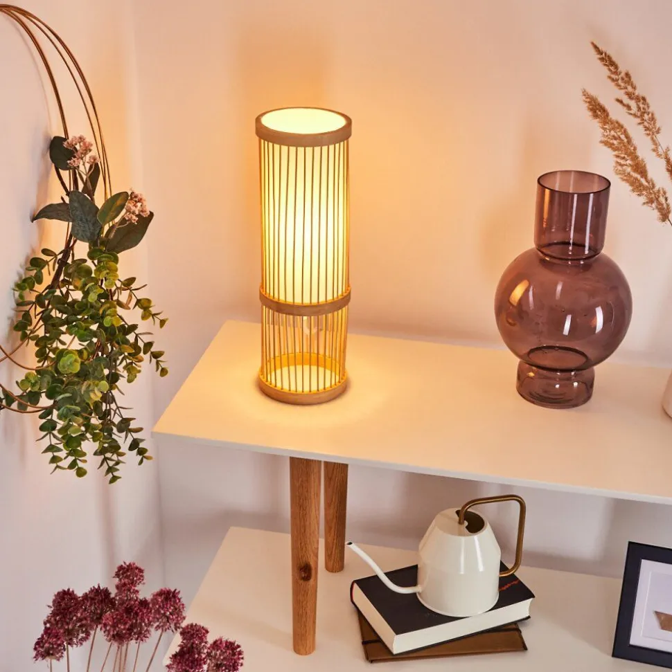 Lampe De Table Misa Bois Clair, 1 Lumiere
