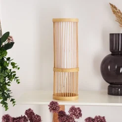 Lampe De Table Misa Bois Clair, 1 Lumiere