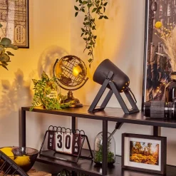 Lampe De Table Novilly Noir, 1 Lumiere