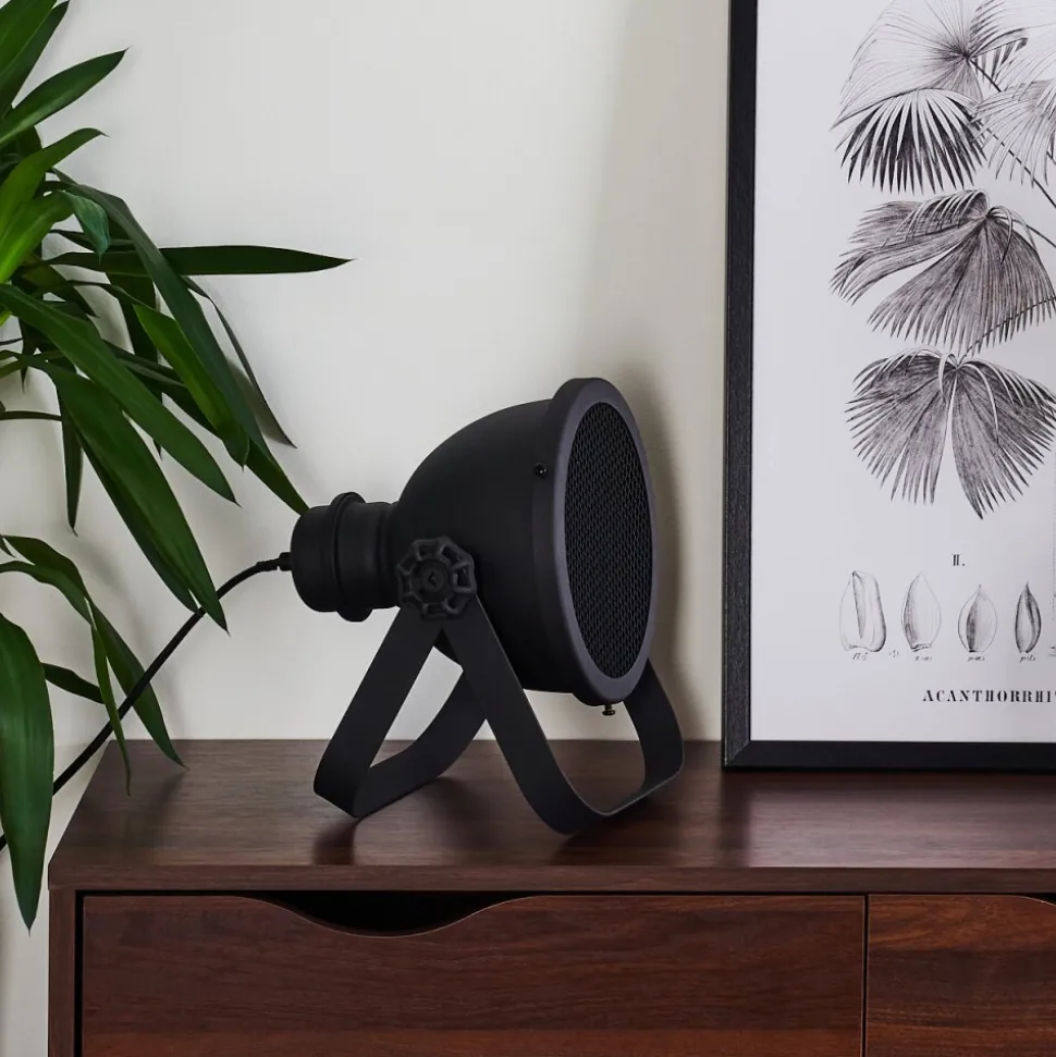 Lampe De Table Oghu Noir, 1 Lumiere