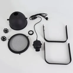 Lampe De Table Oghu Noir, 1 Lumiere