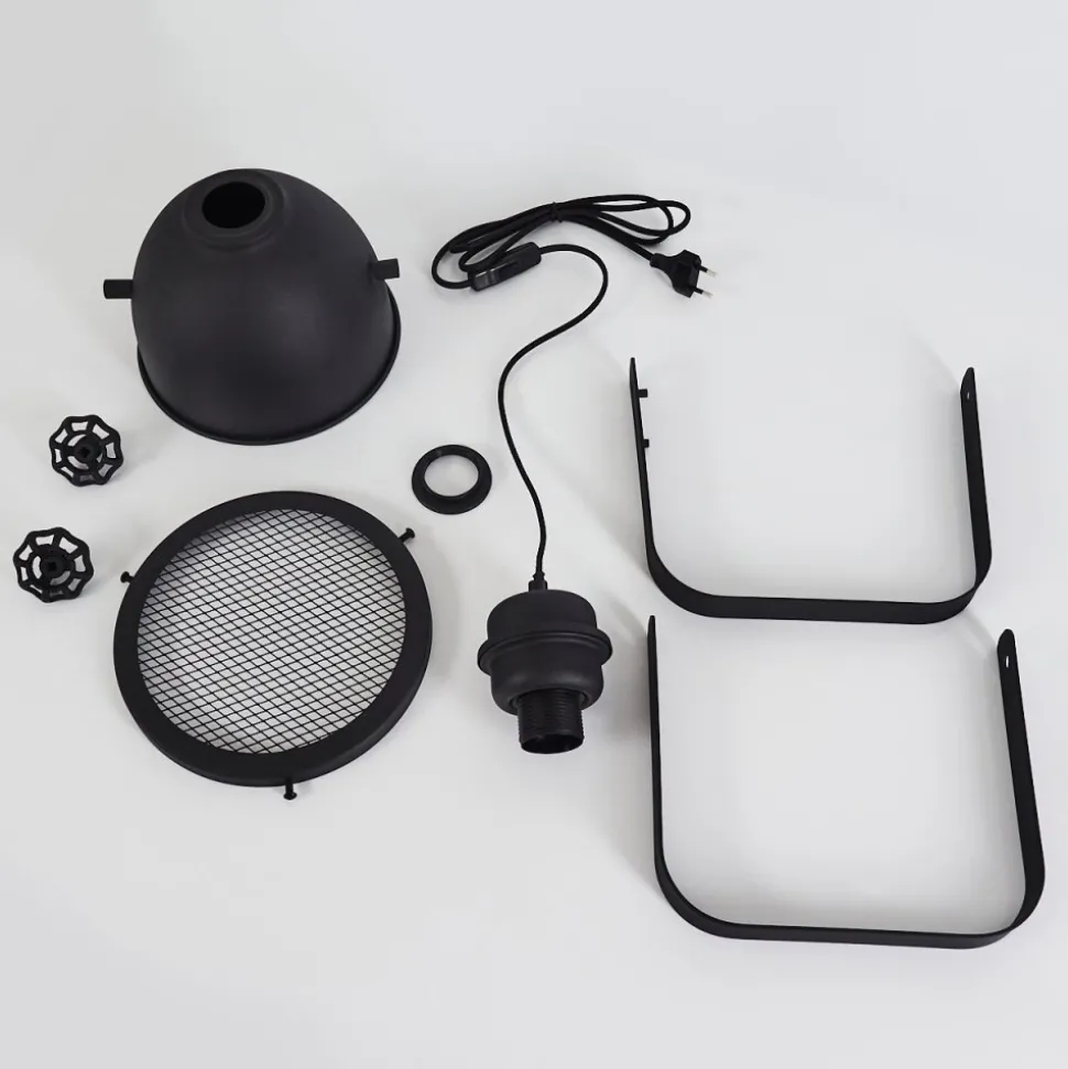 Lampe De Table Oghu Noir, 1 Lumiere