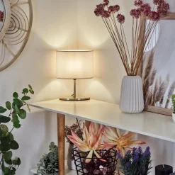 Lampe De Table Oilinki Nickel Mat, 1 Lumiere