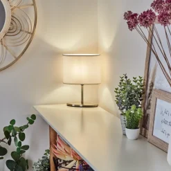 Lampe De Table Oilinki Nickel Mat, 1 Lumiere