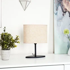 Lampe De Table Oilinki Noir, 1 Lumiere