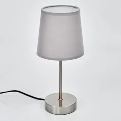 Lampe De Table Paao Nickel Mat, 1 Lumiere