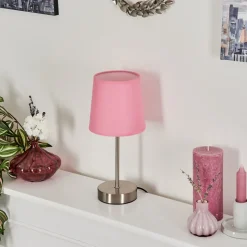 Lampe De Table Paao Nickel Mat, 1 Lumiere