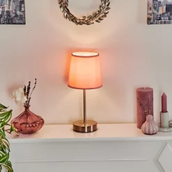 Lampe De Table Paao Nickel Mat, 1 Lumiere