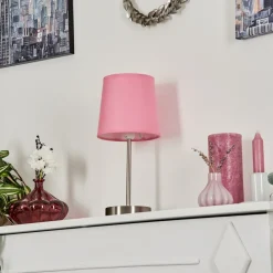 Lampe De Table Paao Nickel Mat, 1 Lumiere