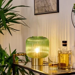 Lampe De Table Paeni Or, 1 Lumiere