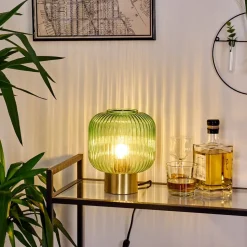 Lampe De Table Paeni Or, 1 Lumiere