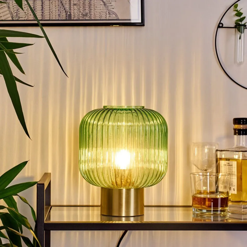 Lampe De Table Paeni Or, 1 Lumiere