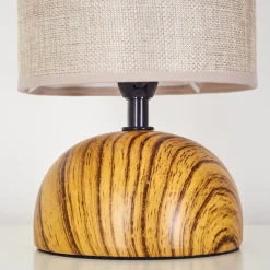 Lampe De Table Passila Couleur Bois, 1 Lumiere