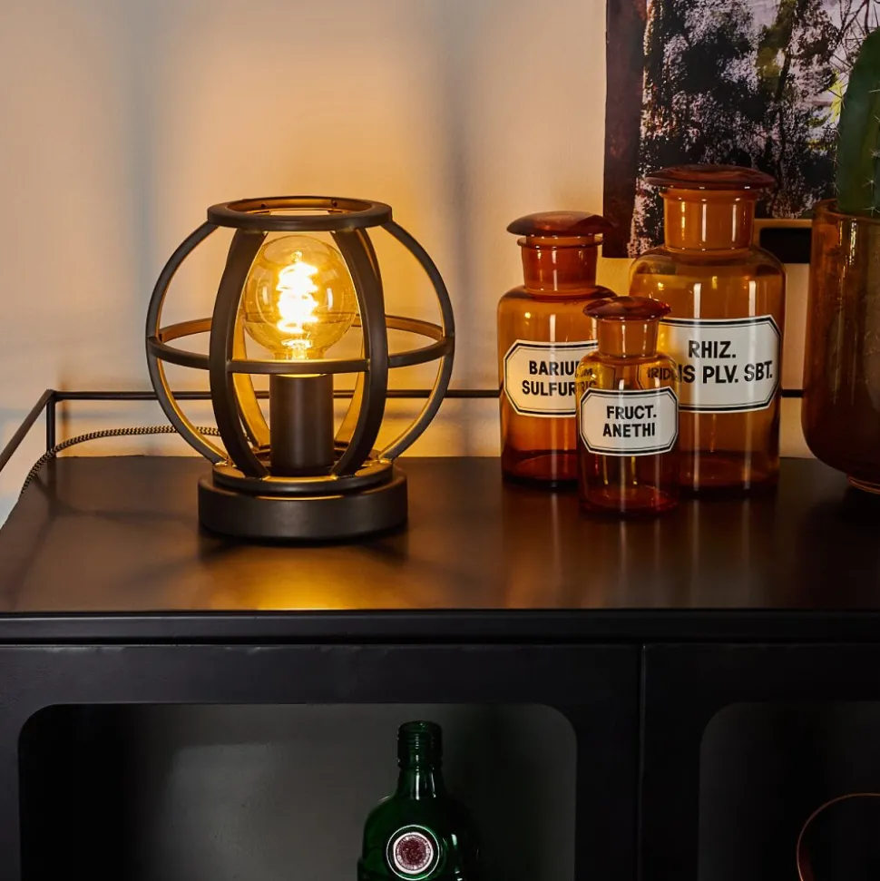 Lampe De Table Plan Laiton, 1 Lumiere