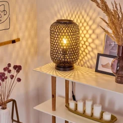 Lampe De Table Quinto Noir, 1 Lumiere