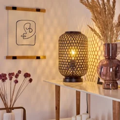 Lampe De Table Quinto Noir, 1 Lumiere