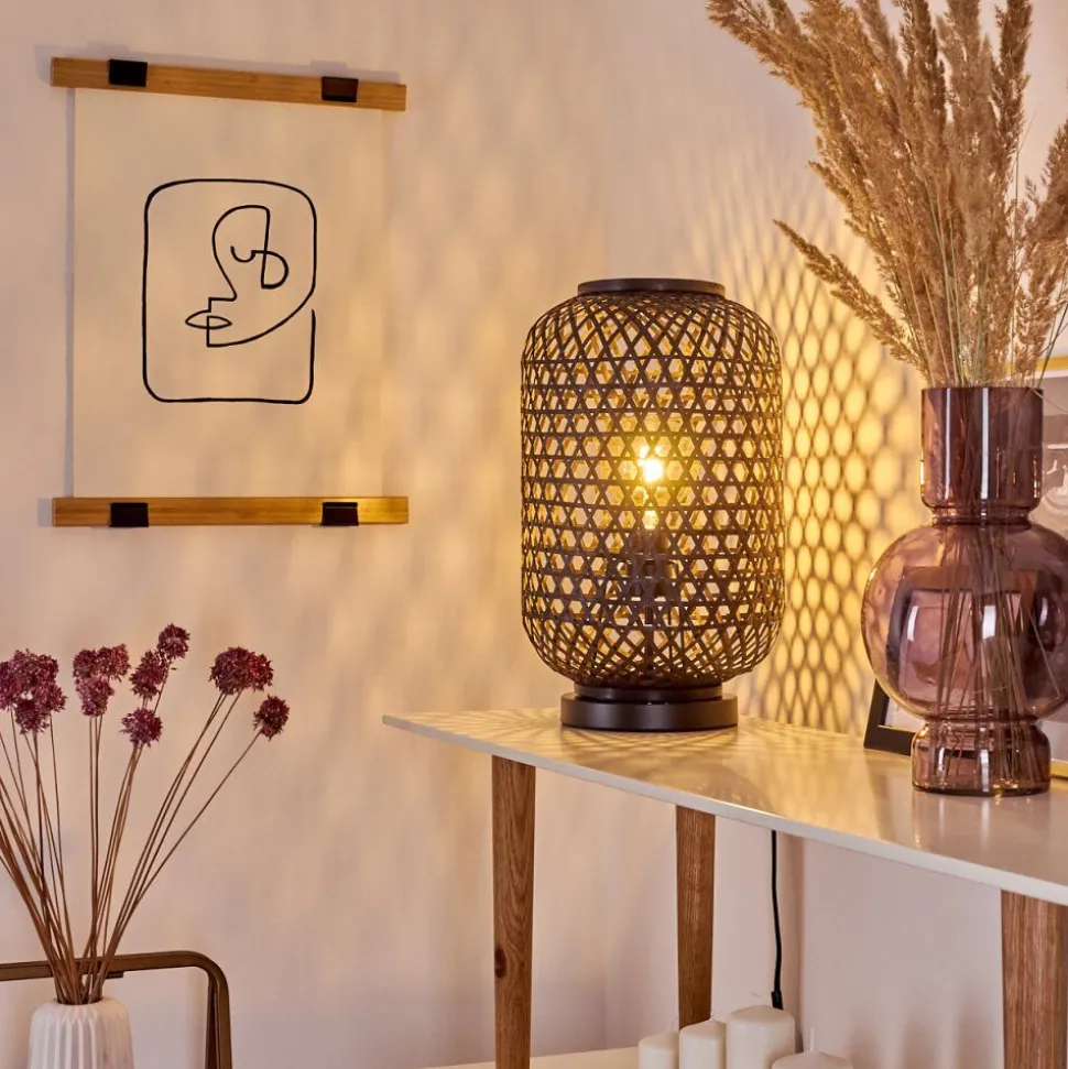Lampe De Table Quinto Noir, 1 Lumiere