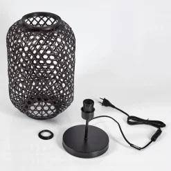 Lampe De Table Quinto Noir, 1 Lumiere