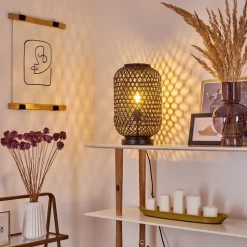 Lampe De Table Quinto Noir, 1 Lumiere