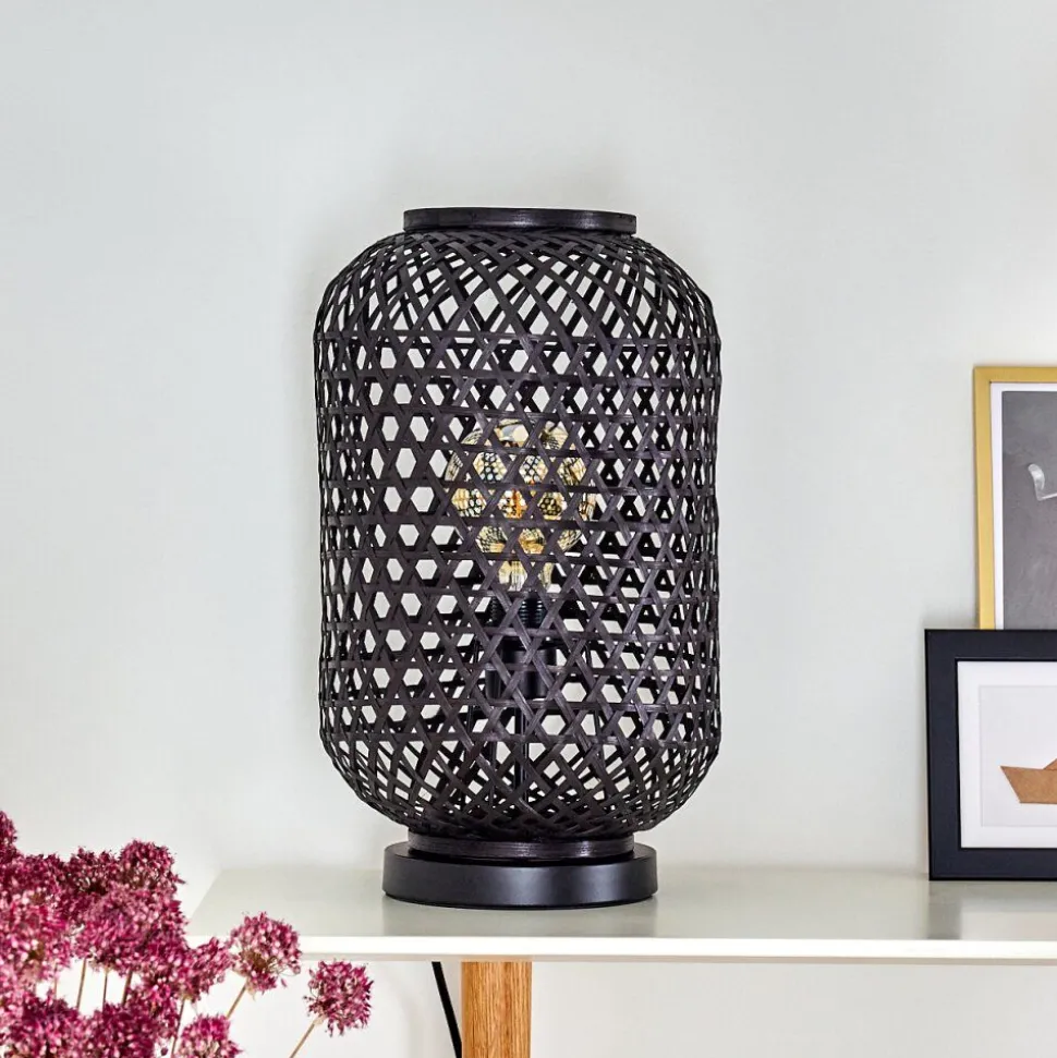 Lampe De Table Quinto Noir, 1 Lumiere