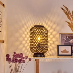 Lampe De Table Quinto Noir, 1 Lumiere