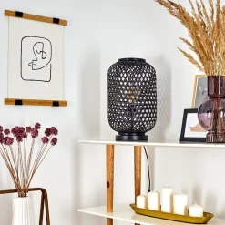 Lampe De Table Quinto Noir, 1 Lumiere