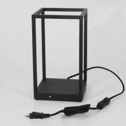 Lampe De Table Ranquile Led Noir, 2 Lumieres