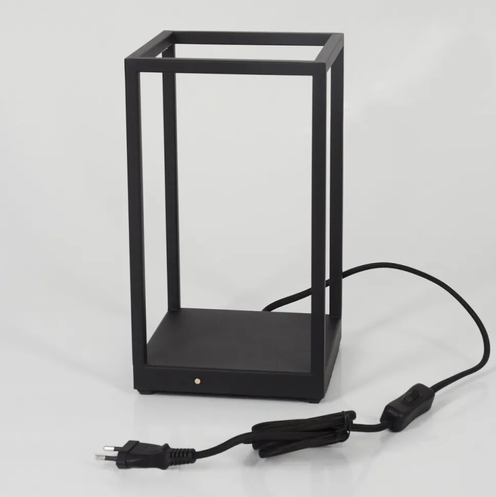 Lampe De Table Ranquile Led Noir, 2 Lumieres