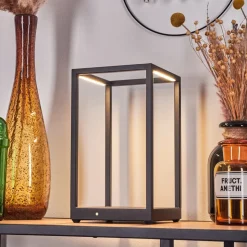 Lampe De Table Ranquile Led Noir, 2 Lumieres